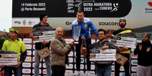 La premiazione della 100km maschile