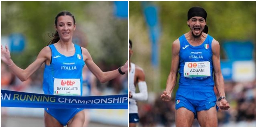 Nadia Battocletti e Iliass Aouani
