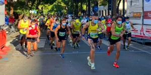 La partenza della Maratona