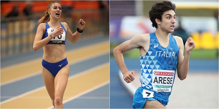 Gaia Sabbatini, Pietro Arese, campioni italiani sui 1500 metri indoor