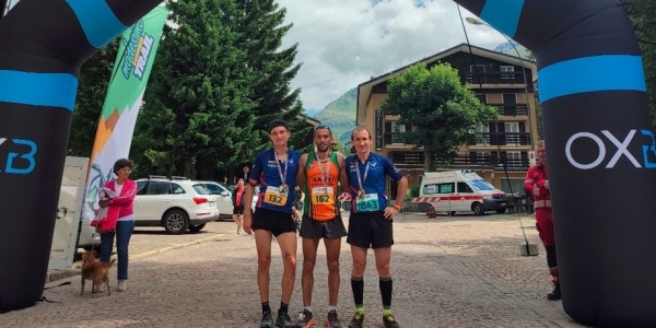 Il podio maschile della 21 km