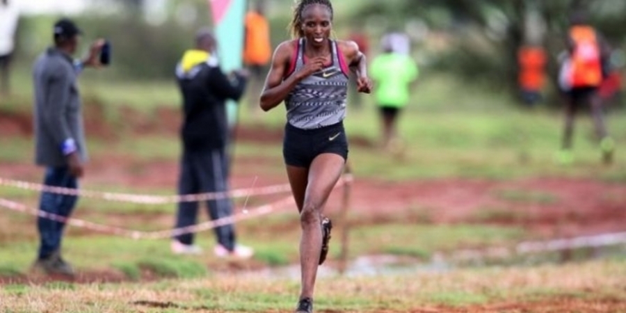 Hellen Obiri in azione